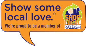 Show some local love. We're a proud member of Shop Local Raleigh.
